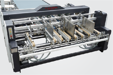 Piece Ganda Kecepatan Tinggi Semi-otomatis Papan Gluer Machine (Multistation)